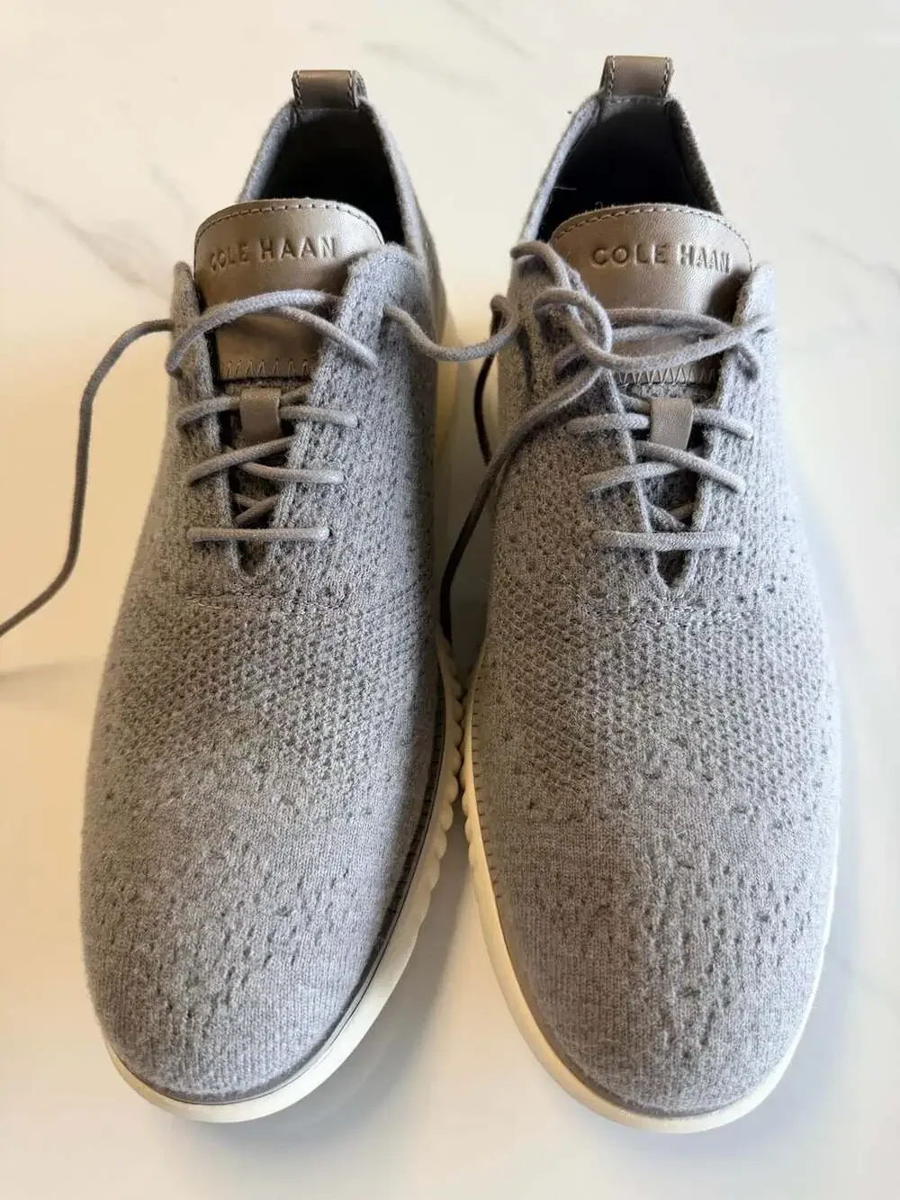 Cole Haan Men's 2.ZERØGRAND Stitchlite Knit Oxford Shoe Grey Size 11 M C33484